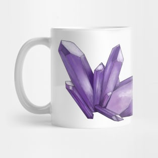 Purple Amethyst Crystal Mug